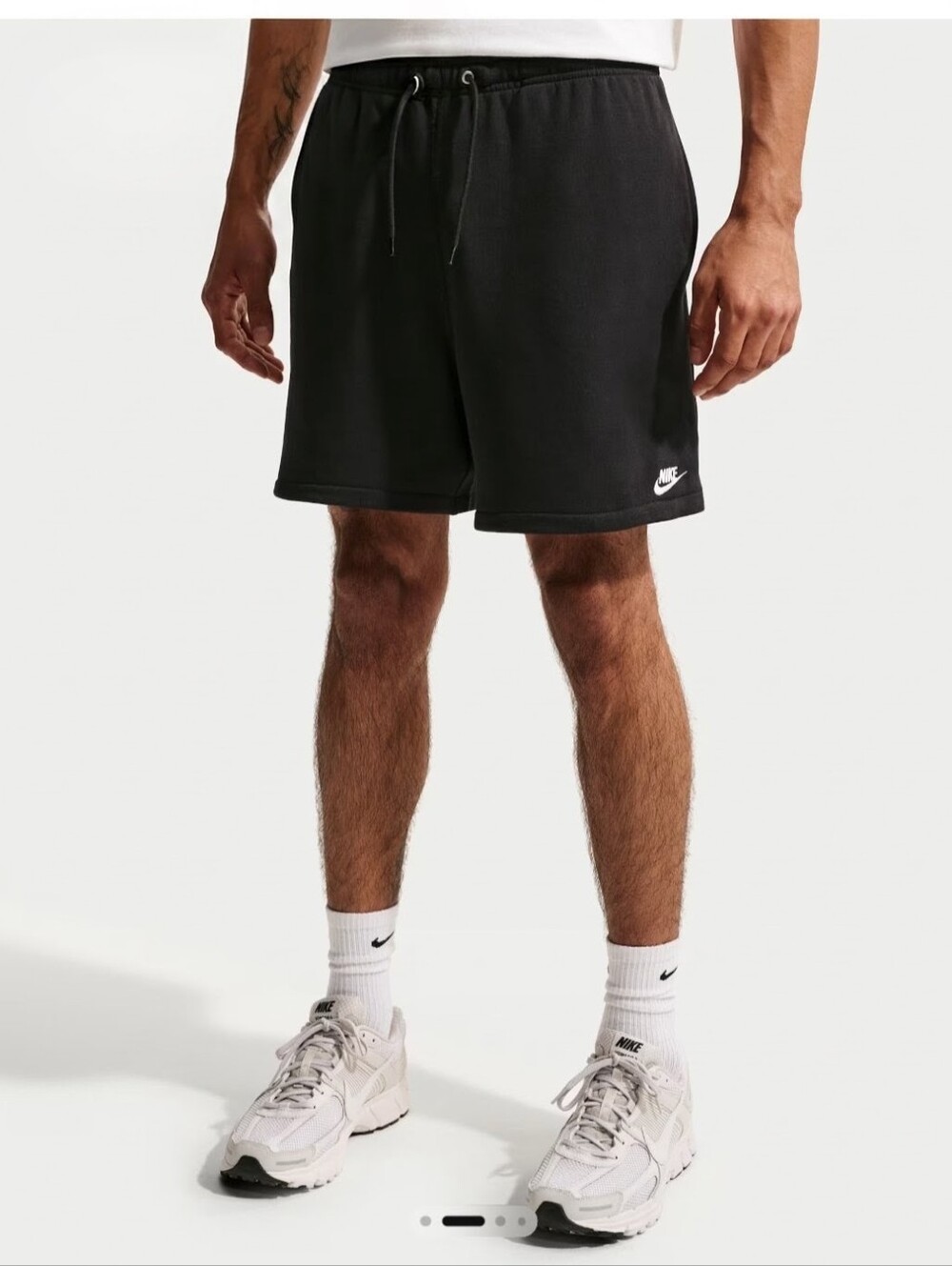 NIKE CLUB FLEECE FRENCH TERRY FLOW SHORTS NEW MEN'S SIZE XL BLACK RELAXED
